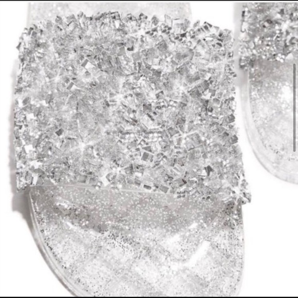 Embellished Slides - Silver - Picture 3 of 6